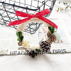 Circle Shape Rattan Vine Branch Wreath Hoop&nbsp;DIY-B022-04C