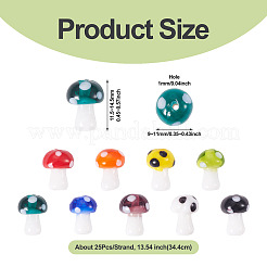 1Strand Handmade Lampwork Beads Strands&nbsp;LAMP-TA0001-84C