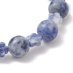 Natural Blue Spot Jasper Beads Bracelets&nbsp;BJEW-JB13233