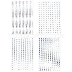 16 Sheets 4 Styles ABS Imitation Pearl Stickers Paper Sheets for Craft&nbsp;DIY-CP0013-56