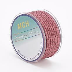 Eco-Friendly Braided Leather Cord&nbsp;OCOR-L035-3mm-E13