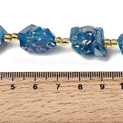 Electroplated Raw Rough Natural Amethyst Beads Strands&nbsp;G-Z131-J02-02