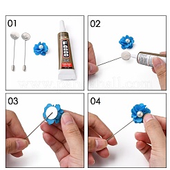 変色しにくい304ステンレススチール製ブローチ金具  ステンレス鋼色  トレイ：15mm  75~77x15mm  ピン：1mm&nbsp;X-STAS-S066-01