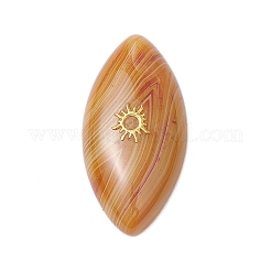 3Pcs 3 Styles Dyed Natural Brazilian Agate Cabochons&nbsp;PALLOY-JF04017-01