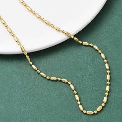 2.5MM Brass Column Ball Chain Necklaces for Women&nbsp;NJEW-B148-04G