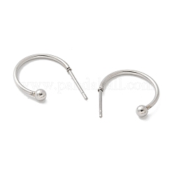 201 Stainless Steel Stud Earring&nbsp;STAS-C117-06B-P