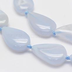 Natural Blue Lace Agate Beads Strands&nbsp;G-G695-01