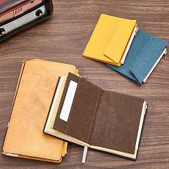 紙の請求書ジッパー付き保存袋  ファイルポケット  長方形  ココナッツブラウン  130x93x6mm&nbsp;ABAG-WH20005-34B-01