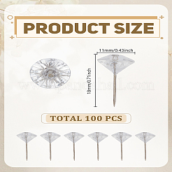 Steel & Plastic Push Pins&nbsp;AJEW-WH0460-137P