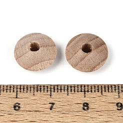 ブナ材ビーズ  ロンデル  パパイヤホイップ  12.5x6mm  穴：3mm&nbsp;WOOD-T033-11B
