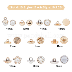 Plastic Shank Buttons&nbsp;WOOD-WH0107-71