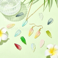 60Pcs 12 Styles Electroplate Glass Pendant&nbsp;EGLA-YW0003-16
