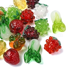 18Pcs 9 Styles Autumn Theme Handmade Lampwork Beads&nbsp;LAMP-YW0001-28