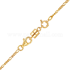304ステンレススチールスプリングリング留め金  リング  24KGP本金メッキ  12.5x4mm  穴：2.5mm&nbsp;X-STAS-G190-17G