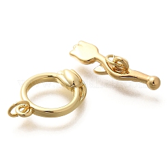 Brass Toggle Clasps&nbsp;KK-M298-06G