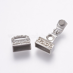 Tarnish Resistant 304 Stainless Steel Magnetic Clasps&nbsp;STAS-E144-108P