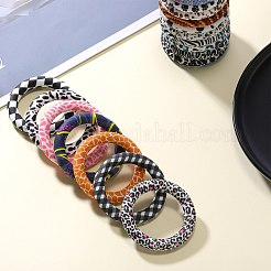 5Pcs Ring Food Grade Eco-Friendly Silicone Focal Beads&nbsp;JX893A