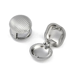 304ステンレススチールラウンドフープピアス  ステンレス鋼色  14x14.5x14.5mm&nbsp;EJEW-Z075-03P
