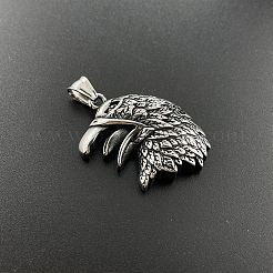 クールイーグル304ステンレススチールペンダントネックレス  男性用パンク レトロ アクセサリー ジュエリー  ステンレス鋼色&nbsp;CE4495