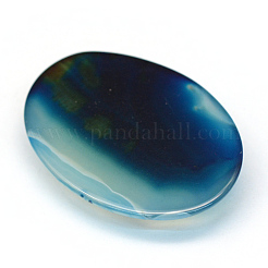 Oval Dyed Natural Striped Agate/Banded Agate Cabochons&nbsp;X-G-R349-30x40-11