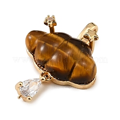 Natural Tiger Eye Carved Pendants&nbsp;GG-CBA5963-03F