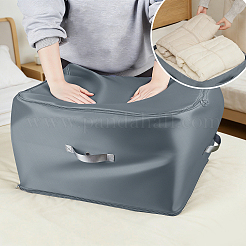旅行用布 2層式 衣類収納 拡張可能 ジッパーバッグ 4個  スーツケース用バックパック  長方形  グレー  540x420x300mm&nbsp;ABAG-WA0001-45A