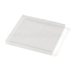 折りたたみPVC収納ギフトボックス  長方形  透明  完成品：14.5x16.6x1.6cm  展開：19.9x18.1x0.1cm&nbsp;CON-XCP0001-98
