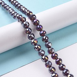 Electroplate Glass Beads Strands&nbsp;GLAA-E036-13C
