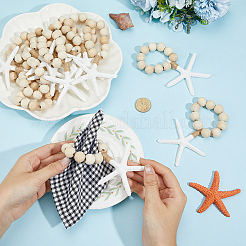 15Pcs Wood Bead Napkin Rings&nbsp;AJEW-PH01665