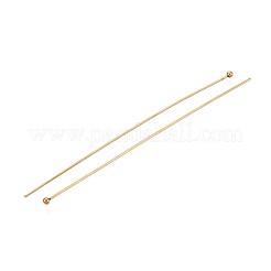 304ステンレススチールヘッドピン  イオンプレーティング（ip）  18KGP本金メッキ  70mm  ヘッド：2mm  100個/セット&nbsp;STAS-T065-70mm-20G