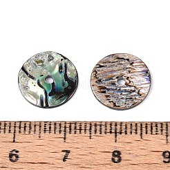 Natural Paua Shell Beads&nbsp;SSHEL-N040-20A