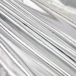 1ヤードのポリエステル生地  銀  1000x0.1mm&nbsp;DIY-CY0002-07B