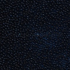透明チェコガラスシードビーズ15/0個  ラウンド  マリンブルー  1.5x1mm  穴：0.5mm  約500 G /袋&nbsp;SEED-N004-004-10