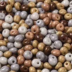 6/0 Opaque Baking Paint Glass Seed Beads&nbsp;SEED-M012-02A-25
