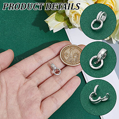 2Pcs 925 Sterling Silver Tube Bails&nbsp;STER-NB0001-26