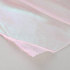 レーザーポリエステル生地  ステージショーの装飾用  ピンク  1500mm  6m / pc&nbsp;DIY-WH0588-96E