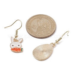 Easter Themed Alloy Enamel Dangle Earrings&nbsp;EJEW-JE05497-03