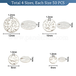 200pcs 4 style 304 Stainless Steel Charms&nbsp;STAS-PH0004-94