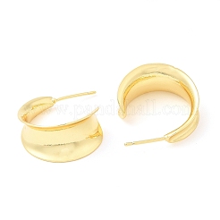 Brass Round Stud Earrings&nbsp;EJEW-K251-19G