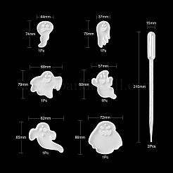 Halloween DIY Ghost Pendant Silicone Statue Molds&nbsp;DIY-LS0001-15