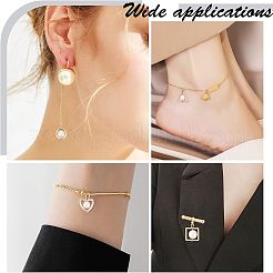 80Pcs 4 Style ABS Plastic Imitation Pearl Pendants&nbsp;PACR-CA0001-11