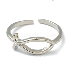 Brass Cuff Rings&nbsp;RJEW-L100-002