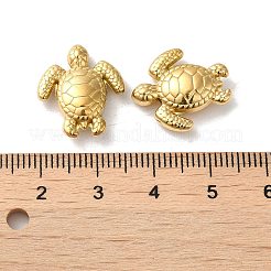 304ステンレススチールビーズ  カメ  18KGP本金メッキ  18x15.5x5mm  穴：1.5mm&nbsp;STAS-I203-28G