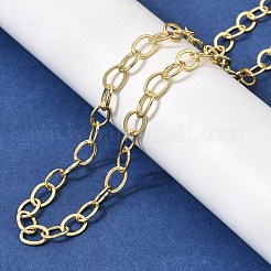 6.5MM Brass Cabel Chain Necklaces for Women&nbsp;NJEW-F366-05A