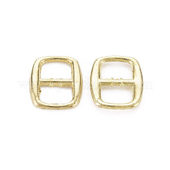 2穴合金ボタン  カドミウムフリー＆ニッケルフリー＆鉛フリー  長方形  ライトゴールド  22x17x2mm  穴：8.5x11.5mm&nbsp;BUTT-N018-065C-01-NR