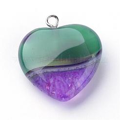 Dyed Natural Agate Pendants&nbsp;G-S214-17