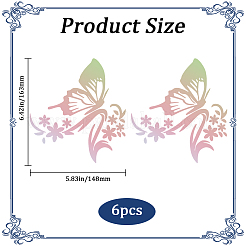 PVC Butterfly Car Decals&nbsp;ST-WH0005-02C