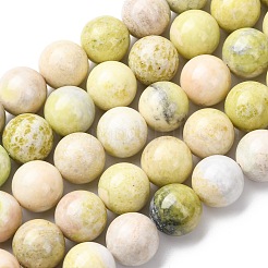 Natural Lemon Jade Beads Strands&nbsp;G-H343-D01-12mm-B