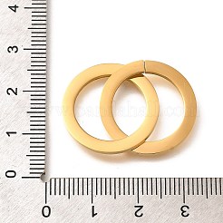 304ステンレススチールリンクリング  リング  ゴールドカラー  37mm  穴：16mm&nbsp;STAS-D288-01A-G