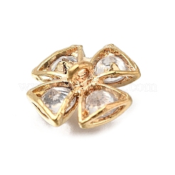 Rack Plating Brass Micro Pave Cubic Zirconia Pendants&nbsp;KK-F883-10G-01